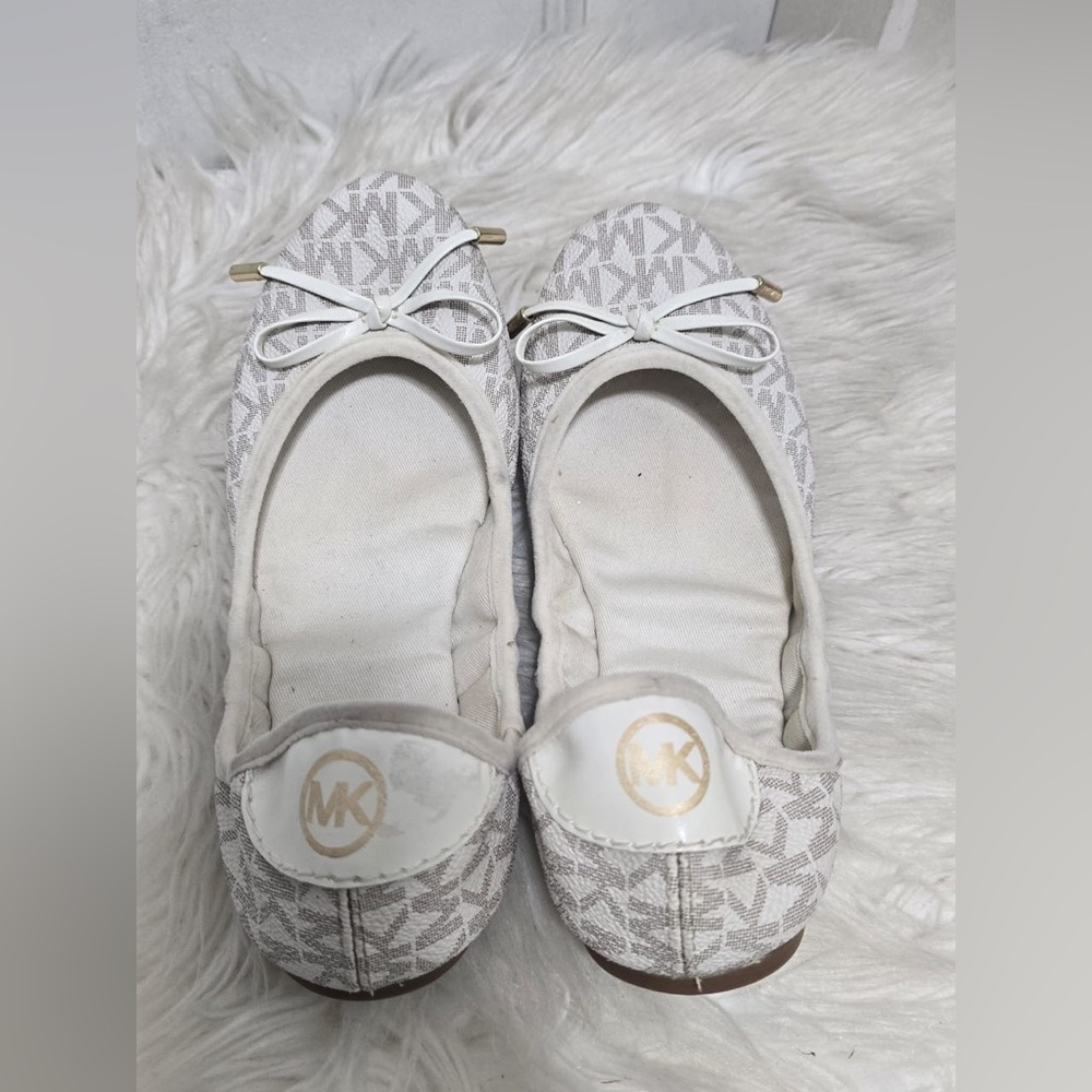 Michael Kors City Logo ballet flats with monogram pattern